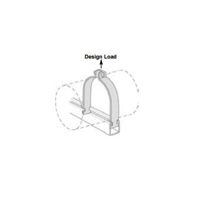 2400323644 (Anvil) | Strut Pipe Clamp 7/8 OD Copper | Strut | Strut Tube Clamp