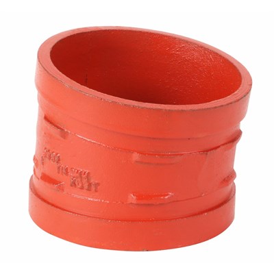 7010254 (Argco) | Grv 11.25° 10 Elbow (0032) | Grooved Fittings | Elbow 11.25 | Grooved | 10