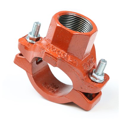 7010339 (Argco) | Mech Tee 8 X 3 Thread (403) | Grooved Fittings | Mechanical Tee - NPT | Grooved X NPT | 8 X 3