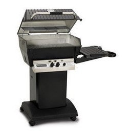 H3PK1 | Broilmaster Deluxe Gas Grill,LP Black Cart/Base, Side Shelf