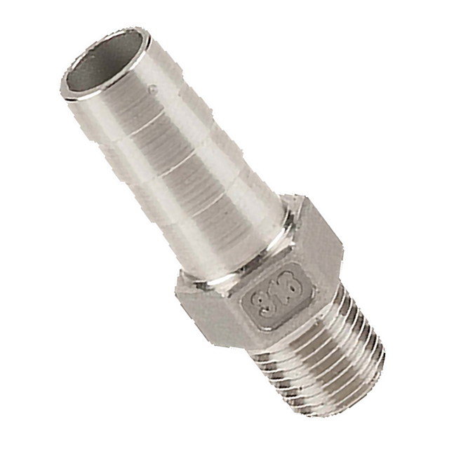316-A1412 (Banjo) Barb-1/4 Mpt X 1/2 Hb Ss