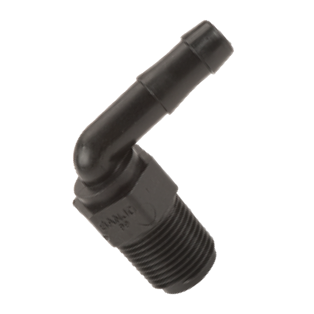 HB038-90 (Banjo) Barb-3/8 Mpt X 3/8 Hb 90Deg