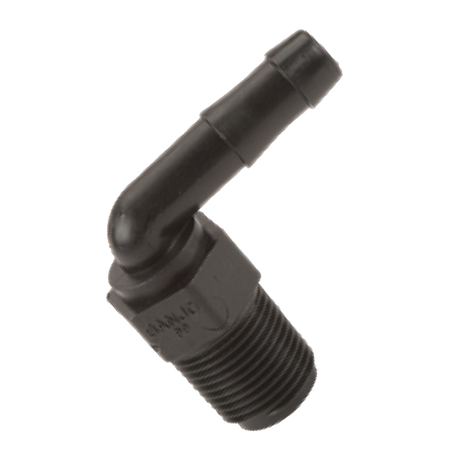 HB038-90 (Banjo) Barb-3/8 Mpt X 3/8 Hb 90Deg