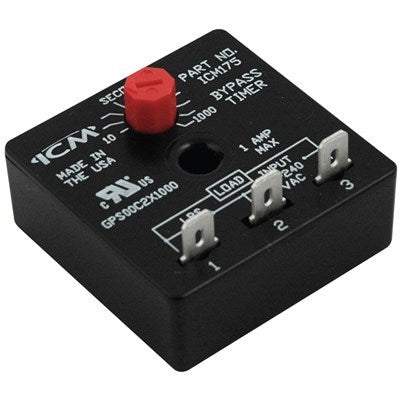 ICM175B (Icm Controls) | Bypass Timer | 1000 Sec Adj | Univ Volt | Control Boards