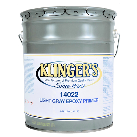 K14022-5 (Klinger Paint) Primer-Light Gray Epoxy Fast Dry 5 Gal