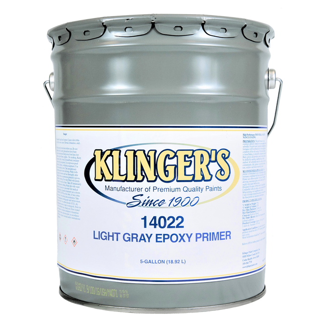 K14022-5 (Klinger Paint) Primer-Light Gray Epoxy Fast Dry 5 Gal