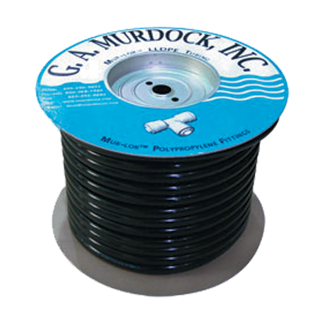 L0802506 (GA Murdock) Tubing-1/2 Od Poly Per Ft Black