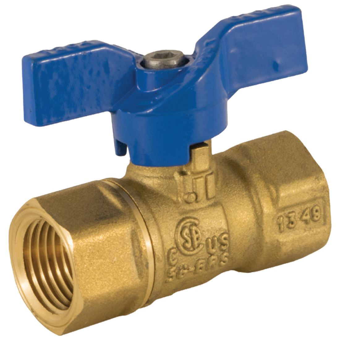 101-402 (Jomar Valve) Valve-Ball 3/8 Fip 2 Piece 600 Wog