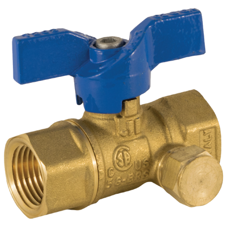 102-301 (Jomar Valve) Valve-Ball 1/4 Fip 2 Pc 600 Wog Side Tap