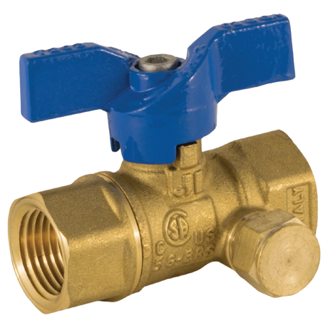 102-303 (Jomar Valve) Valve-Ball 1/2 Fip 2 Pc 600 Wog Side Tap