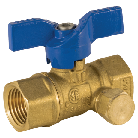 102-304 (Jomar Valve) Valve-Ball 3/4 Fip 2 Pc 600 Wog Side Tap