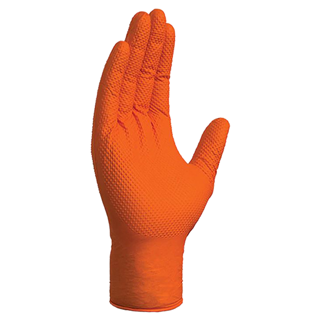 2028HO-LARGE (Ammex) Glove-Hd Svc Ammex Orange Nit Lg 100/Box