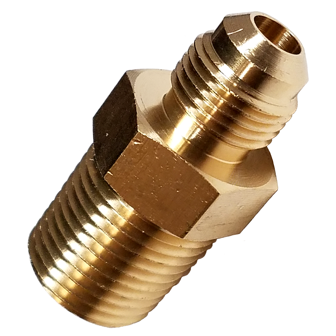 48-612-LS | Connector-3/8 Od Flr X 3/4 Mpt Lonthrd