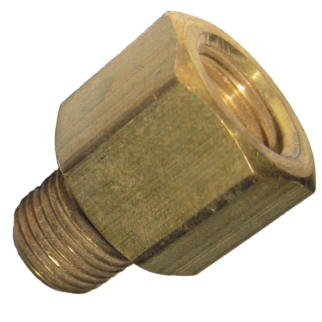 33-4A | Adapter-1/4 F Flare X 1/8 Mpt Brass