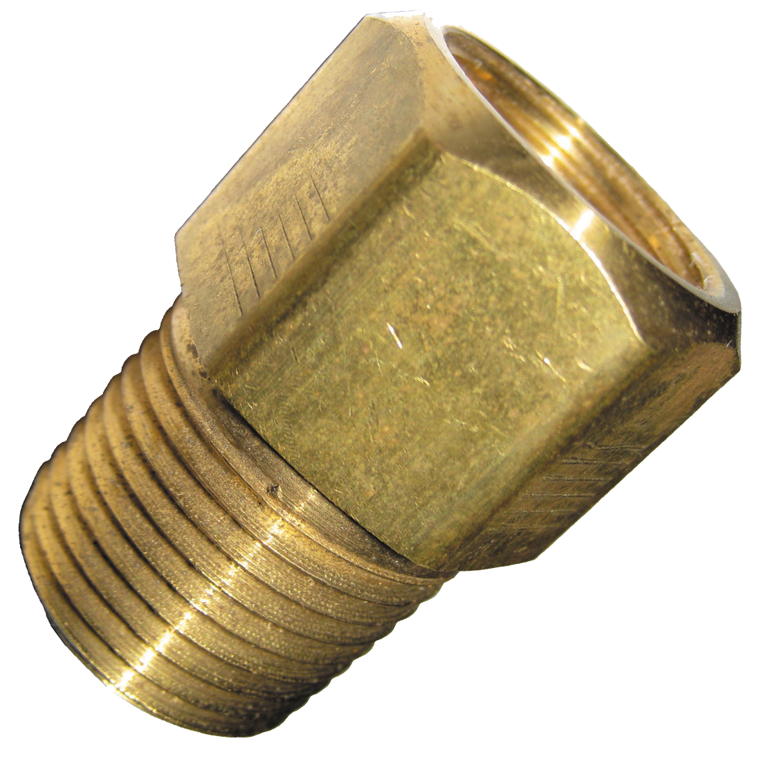 33-8C | Adapter-1/2 F Flare X 3/8 Mpt Brass