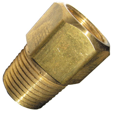 33-8C | Adapter-1/2 F Flare X 3/8 Mpt Brass