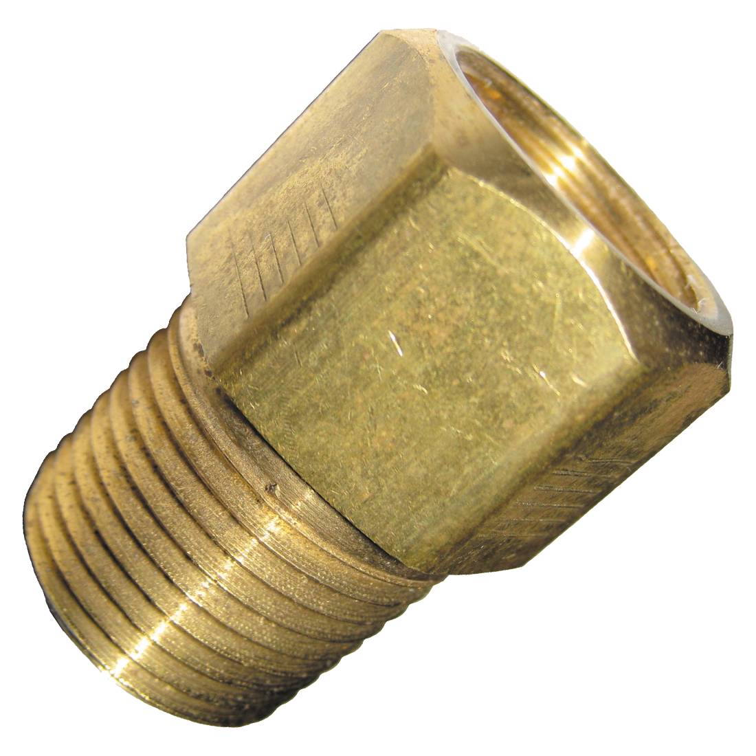 33-8D | Adapter-1/2 F Flare X 1/2 Mpt Brass