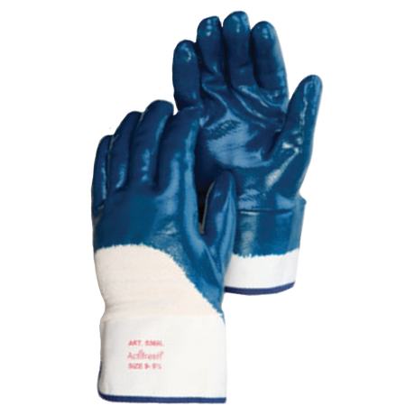 9460SP-L (Liberty Glove) Glove-Blue Nitrile Safety Cuff Hvy Wt Lg