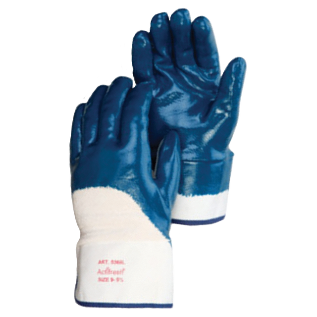 9460SP-L (Liberty Glove) Glove-Blue Nitrile Safety Cuff Hvy Wt Lg