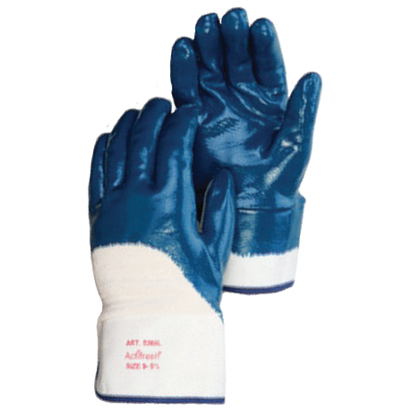 9460SP-S (Liberty Glove) Glove-Blue Nitrile Safety Cuff Hvy Wt Sm