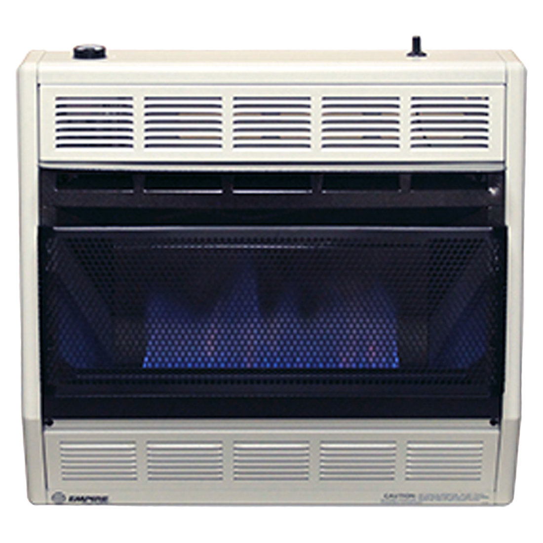 BF30WNAT (Empire) Heater-Bflm Nat 30K Btu Vf Tstat Wht