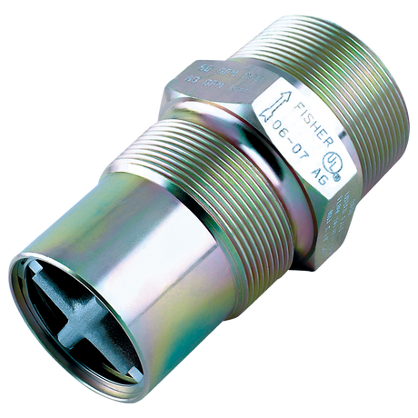 F198 (Fisher) Valve-Ex Flo 3 Mpt X 2 Fpt 165 Gpm Stl
