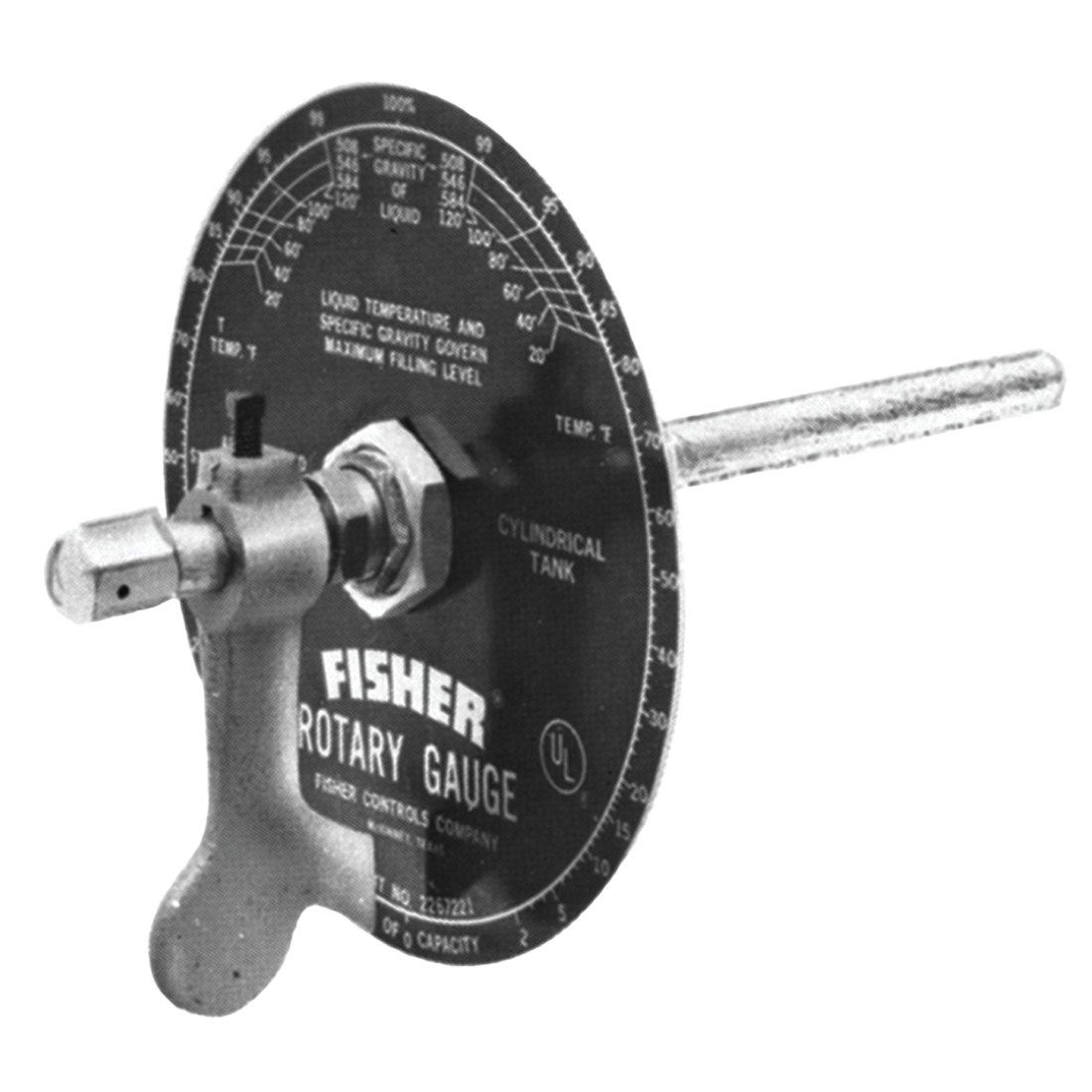 J31L-3 (Fisher) Gauge-Rotary 93 To 108 Over 1200 Gal