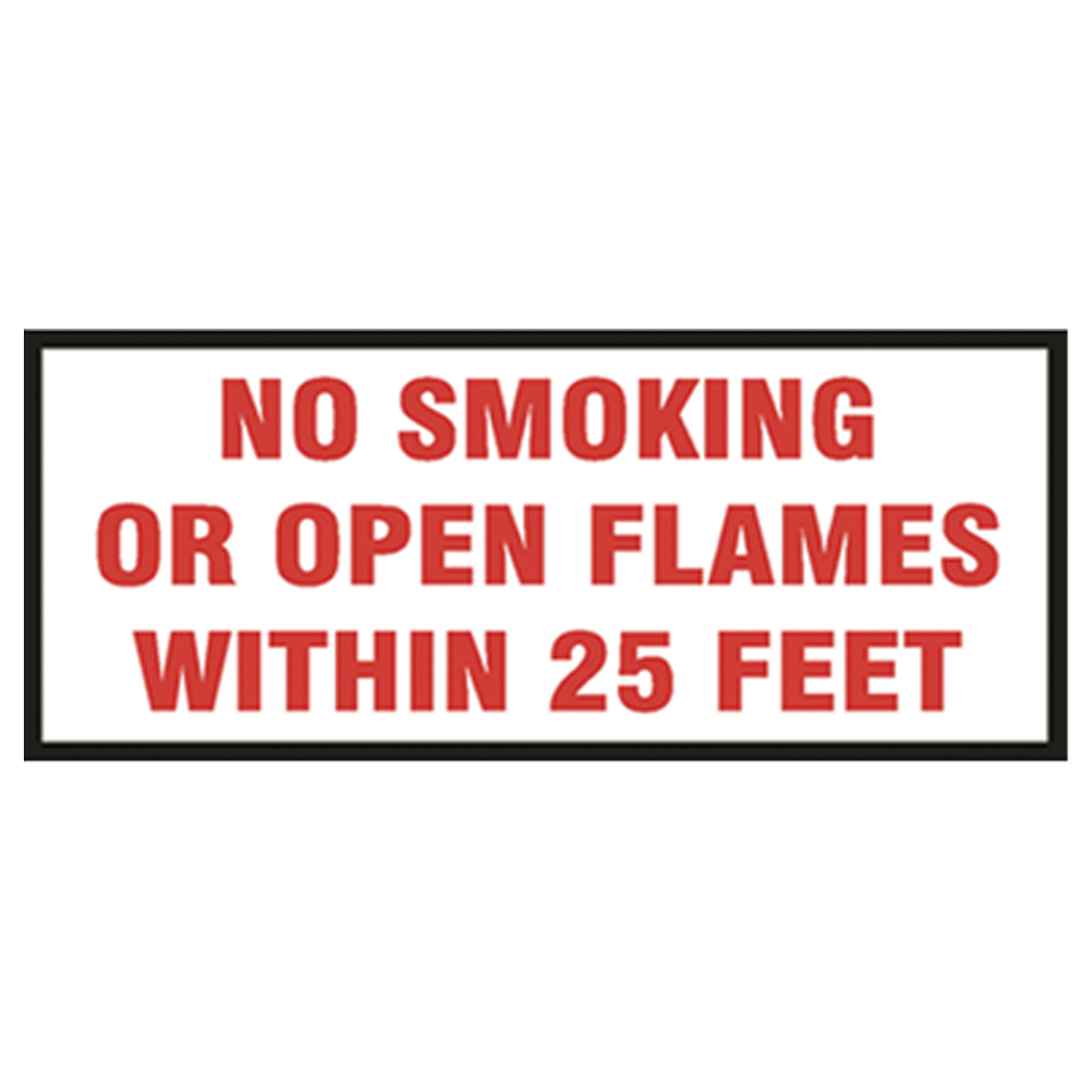 M39-B (Douglass) Sign-Metal No Smoking Or Opn Flme 4Ltrs