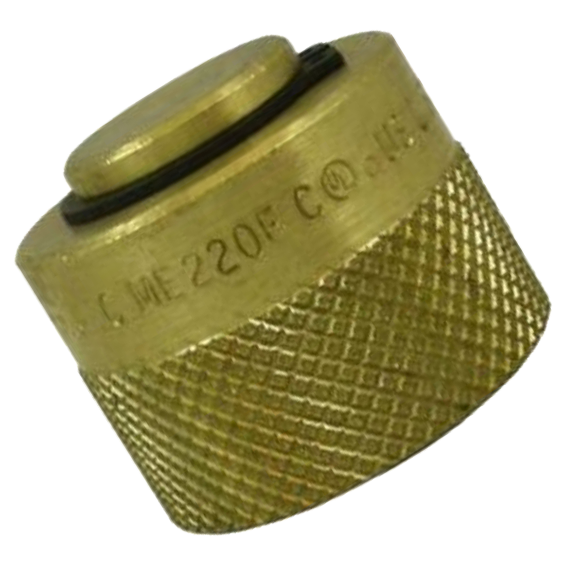 ME220FP (Marshall Excelsior) Cap-Brass 1-1/4 F Plug Forklift