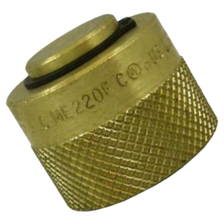 ME220FP (Marshall Excelsior) Cap-Brass 1-1/4 F Plug Forklift