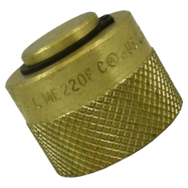 ME220FP (Marshall Excelsior) Cap-Brass 1-1/4 F Plug Forklift