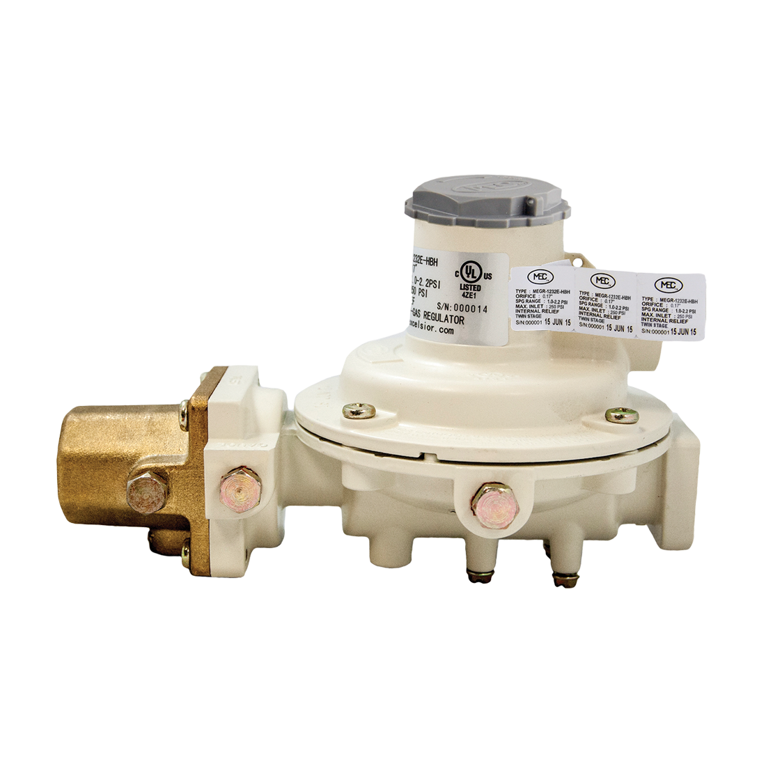 MEGR-1632E-HCH (Marshall Excelsior) Regulator-Intg F.Pol X 1/2 Fpt 2Psi