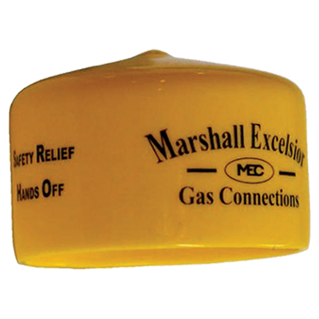 MEH501-1.5 (Marshall Excelsior) Cap-Yellow 1.5 Id X 1 Blk Logo