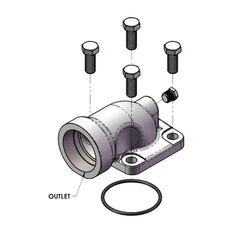 MEP841-16 (Marshall Excelsior) Kit-Flg 2 Skt Weld 90 Deg Elb Blts & Org