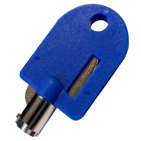 S502K-D-BLUE (Lock America) Key-Fill Lock Valve Blue