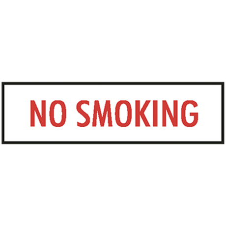V23-A (Douglass) Decal-Vinyl No Smoking 6 Ltrs