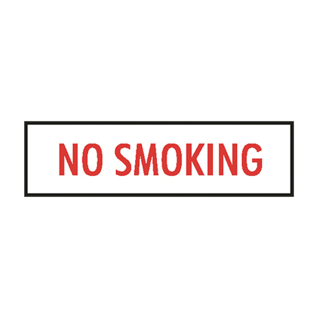 LP-V23BB-POLY (Douglass) Sign-Poly No Smoking 3 Ltrs