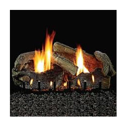 LS18SRAO | 18 in. WhtMtn Refractory Aged Oak 7 Logs, needs Vent or VF Burner