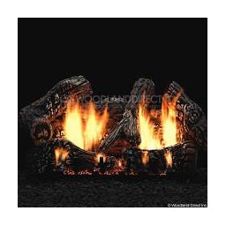 LS30C2S | 30 in. Ceramic Charred Oak - Super 6 Logs, Needs Vent or VF Burner