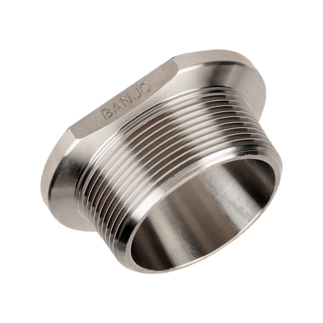 M200MPTSS (Banjo) Fitting-2 Mpt X 2 Flg Ss