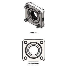 ME852-12F (Marshall Excelsior) 4 Bolt Flange Adapter Plate,