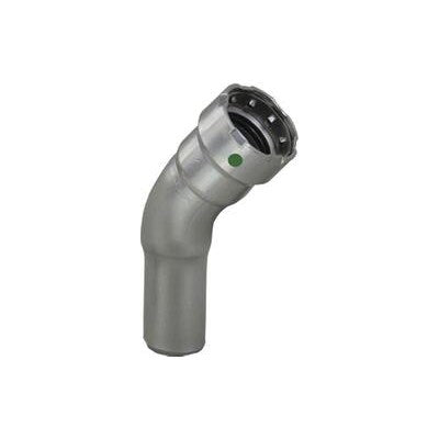 45254 (Megapress Fittings) | Elbow 45 1/2 FTG X PRS (10) | Megapress Fittings | Elbow 45 | FTG X PRS | 1/2 | Carbon