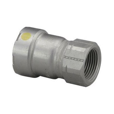 46738 (Megapress Fittings) | Female Adapter 1-1/2 X 3/4 PRS X FPT (1) | Megapress Gas Fittings | Female Adapter | PRS X FPT | 1-1/2 X 3/4 | Carbon