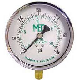 MEJ580 (Marshall Excelsior) 0-300 Lb Gauge 4.5 In. Dial 1/4 In. 