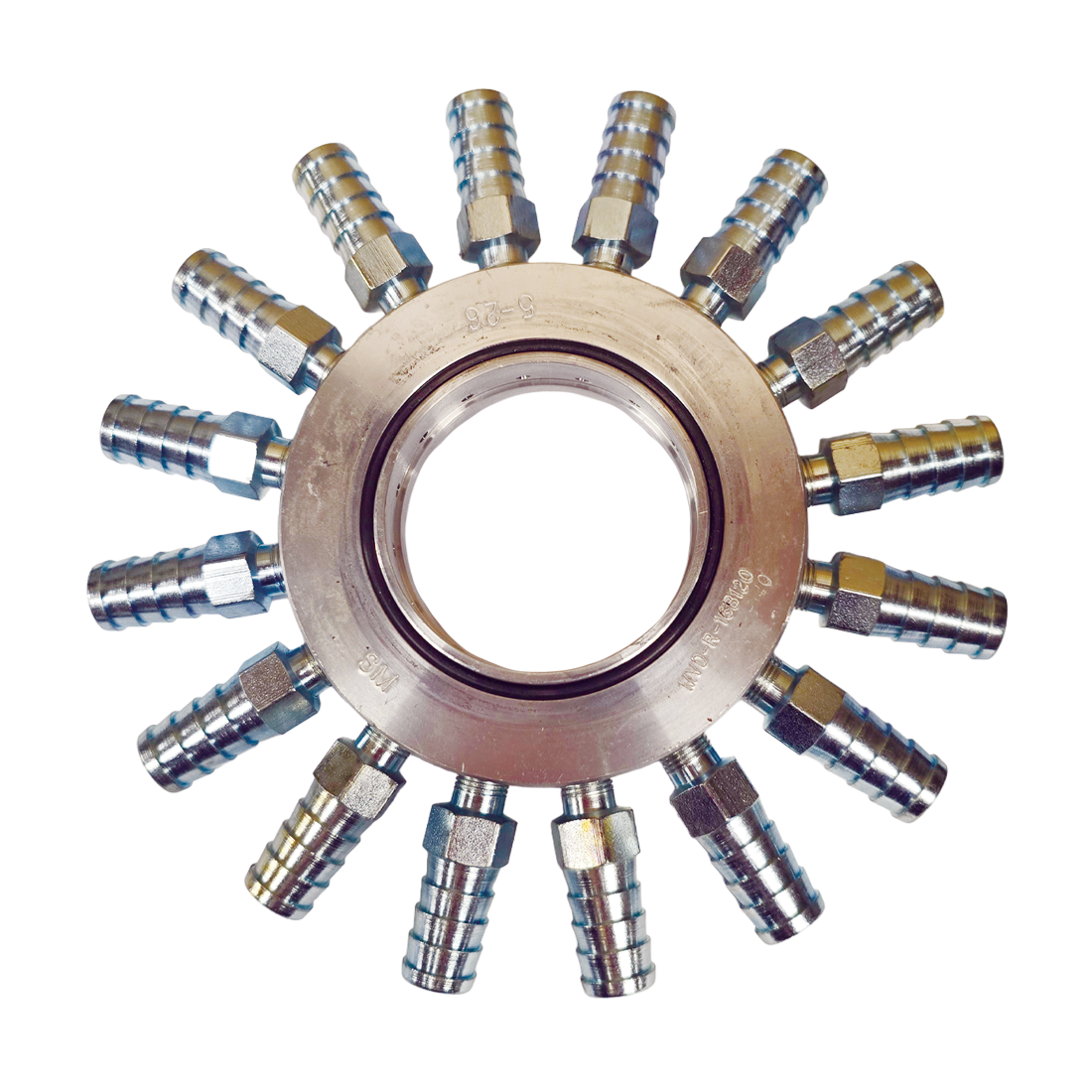 MVD-R-16B120 (Continental NH3) Ring-Only 16 Out Mfld 1/2 Brb Med Flow