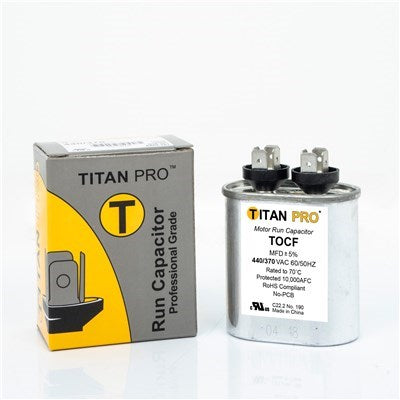 TOCF7.5 (Packard) | 7.5 MFD 440/370V Oval | Capacitor