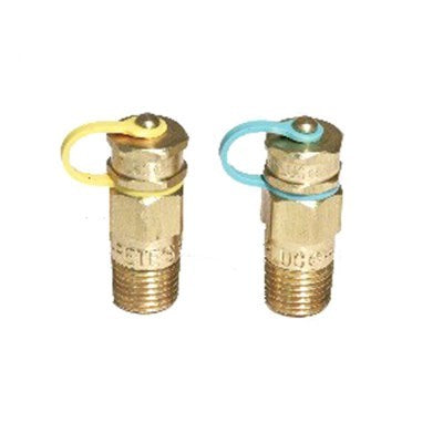 110 (Petes Plug) | Petes Plug 1/4" NPT X 1.5 Oal Nordel | Gauge Accessory | Test Plug | 45295 | Brass/Nordel