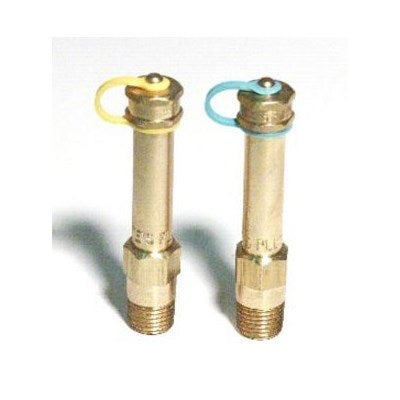 110XL (Petes Plug) | Petes Plug 1/4" NPT X 3 Oal Nordel | Gauge Accessory | Test Plug | 45295 | Brass/Nordel