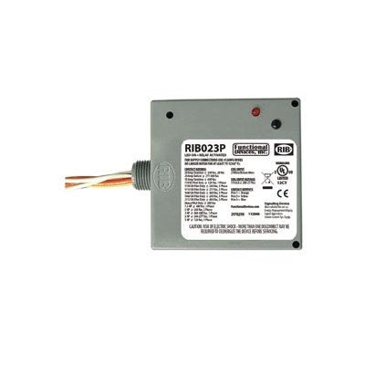 RIB023P (Functional Devices) | Enclosed Relay 20Amp 3PST 208-277Vac