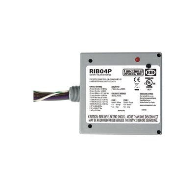 RIB04P (Functional Devices) | Enclosed Relay 20Amp DPDT 480Vac